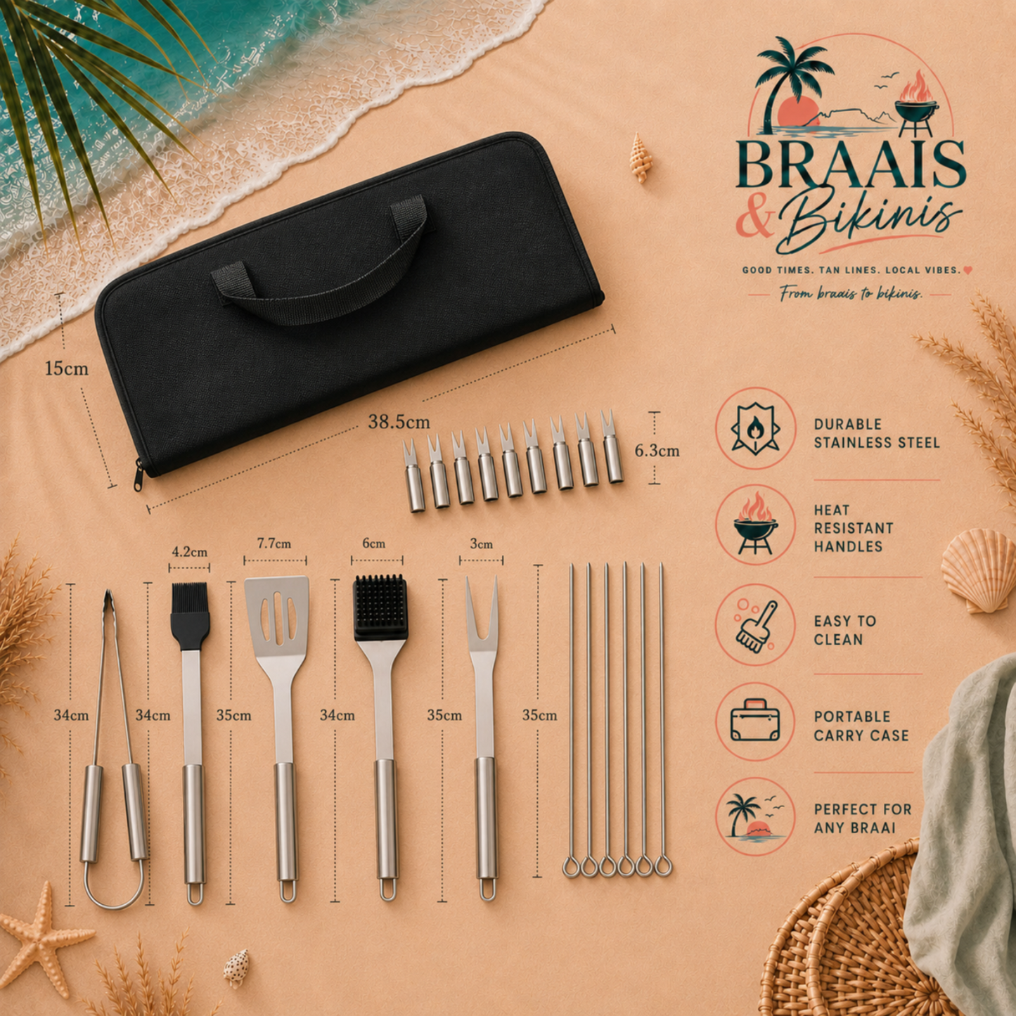 Grip & Flip Braai Set