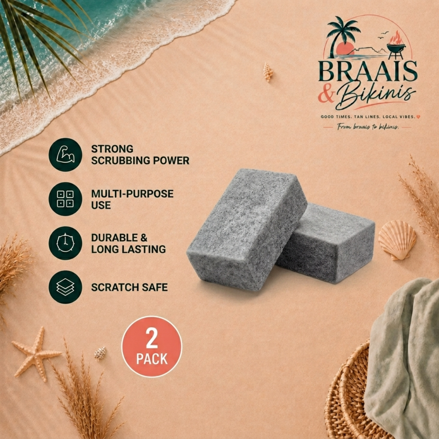 Grit & Shine Scrub Pads (2-Pack)