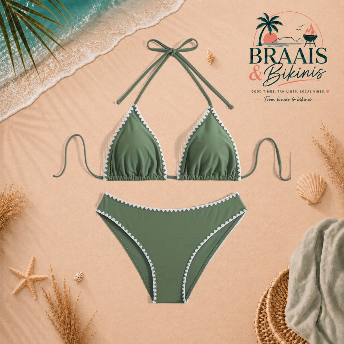 Sage & Stitch Halter Bikini Set