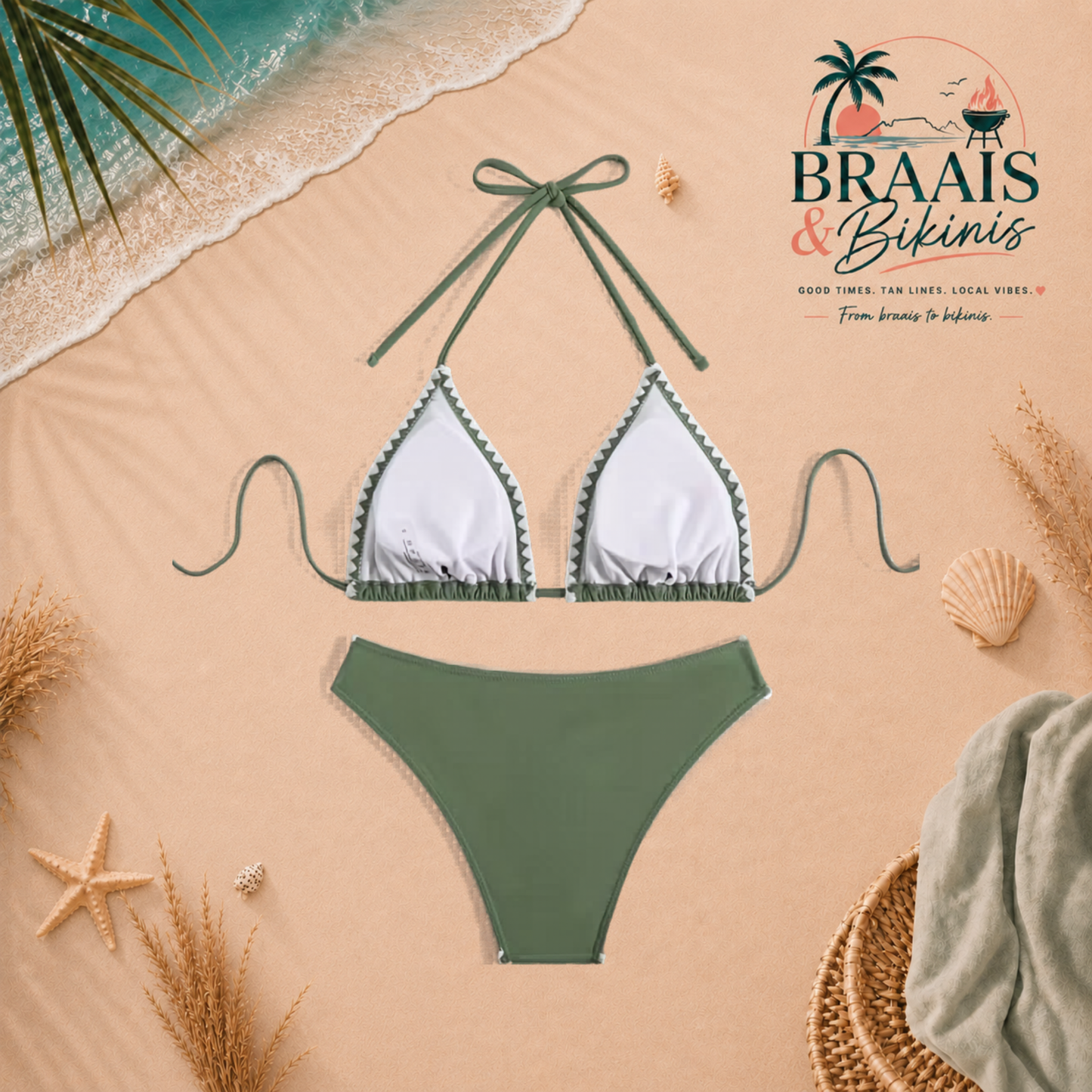 Sage & Stitch Halter Bikini Set